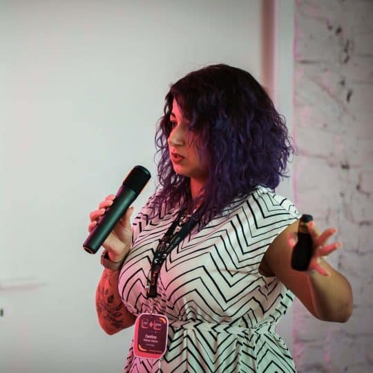 Ewelina Podrez-Siama podczas wydarzenia Ctrl+Grow w Warszawie
