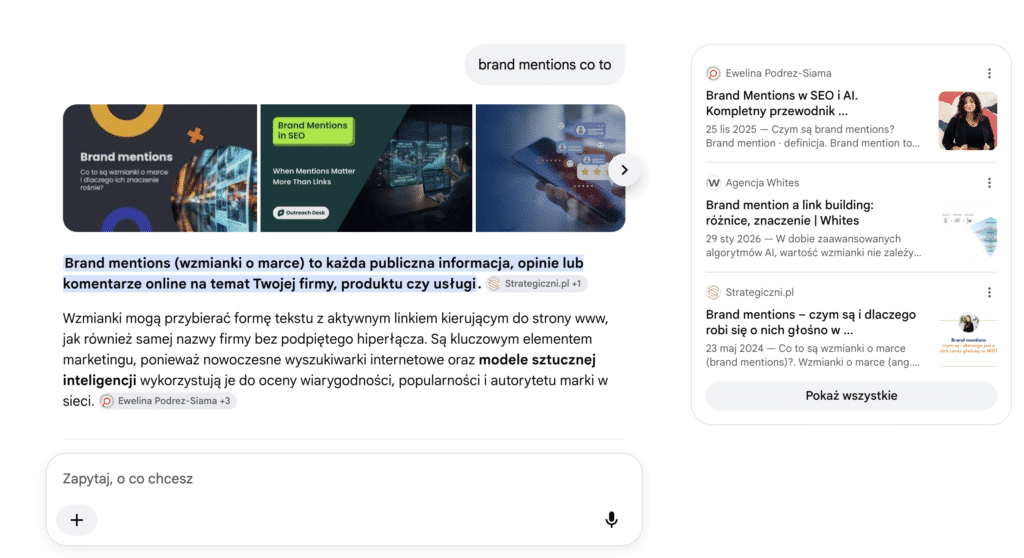 Google uruchamia AI Mode (Tryb AI) w Polsce. Cytowanie w Trybie AI